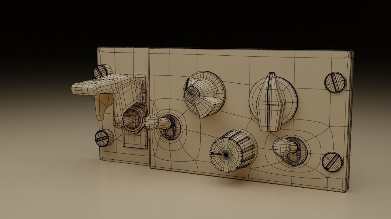 F16 KY58 Panel 3D model_15