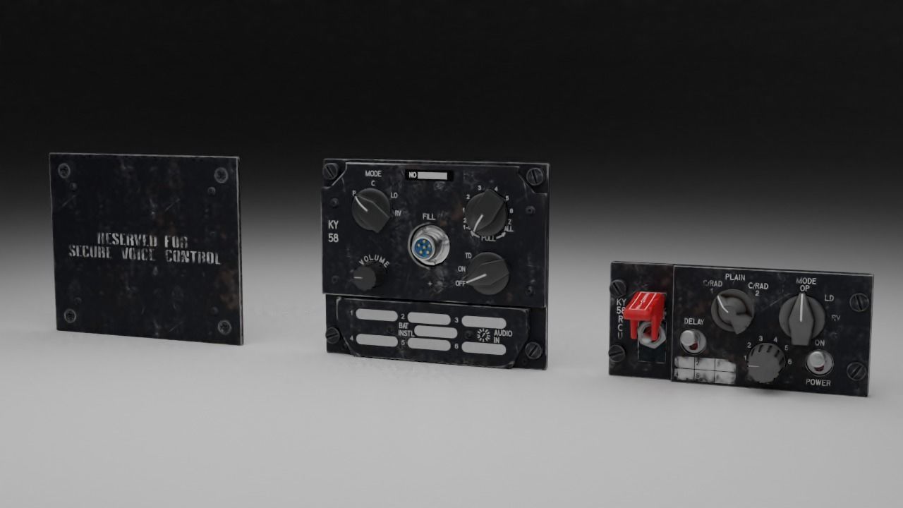 F16 KY58 Panel 3D model_2