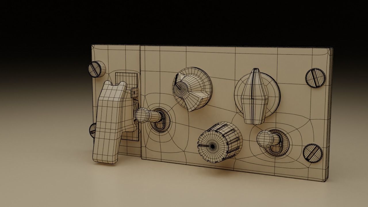 F16 KY58 Panel 3D model_14