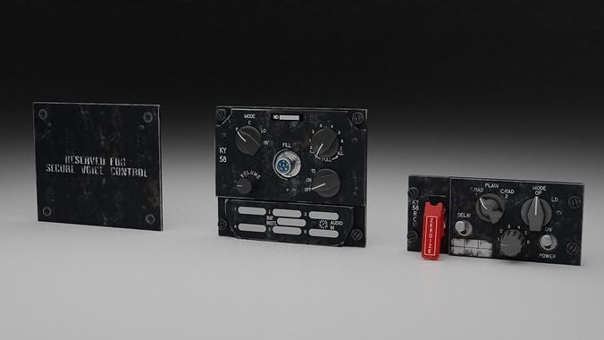 F16 KY58 Panel 3D model