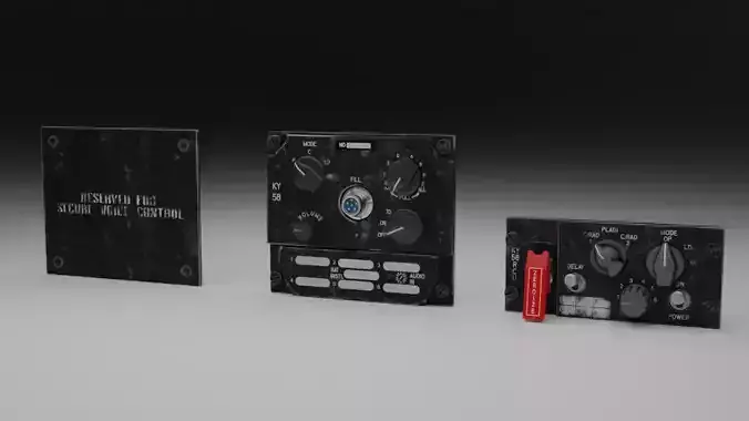 F16 KY58 Panel 3D model