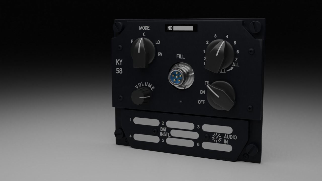 F16 KY58 Panel 3D model_11