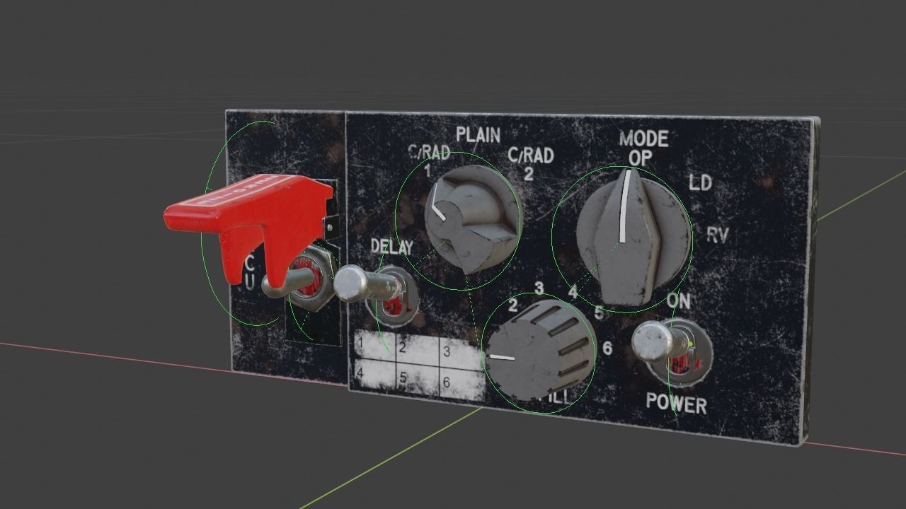 F16 KY58 Panel 3D model_17