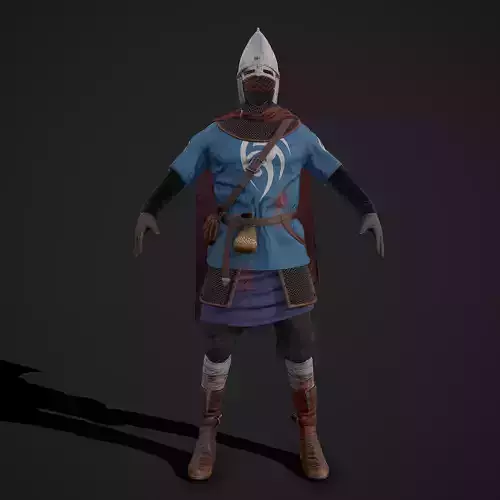 Medieval Guard Clothing  Low-poly 3D model