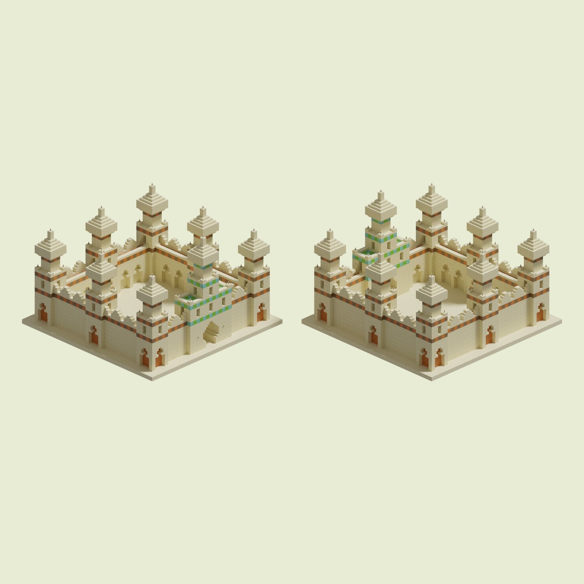 Arabasque Walls 3D model_1