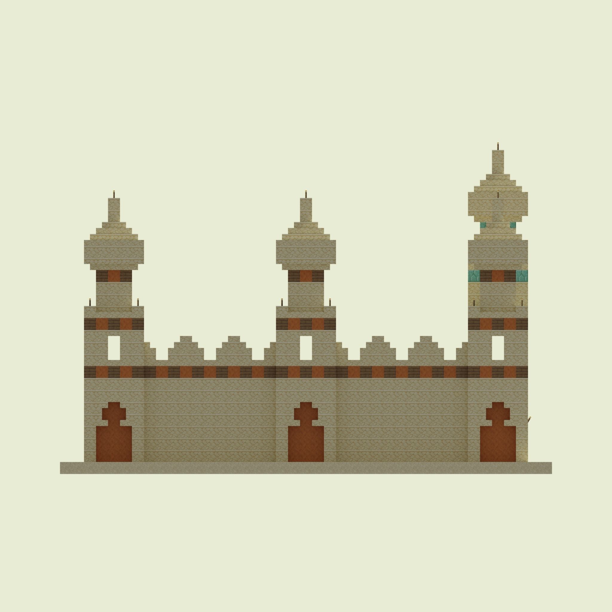 Arabasque Walls 3D model_5