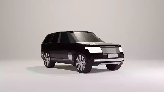 Low poly Range Rover  Low-poly 3D model