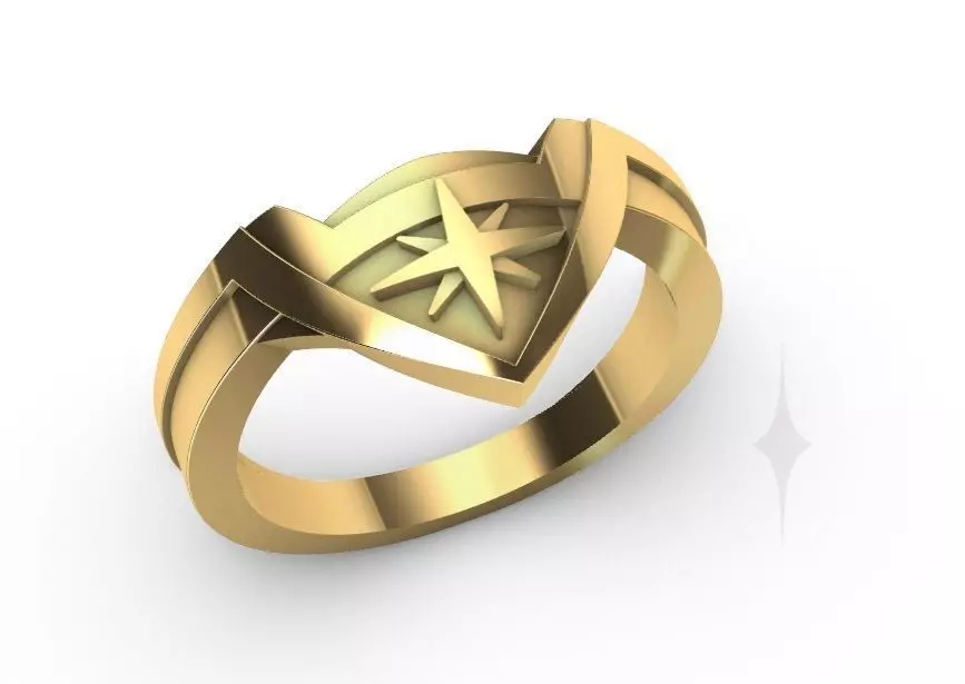 Ring Engagment Wonder Woman 3D print model 3D print model_0
