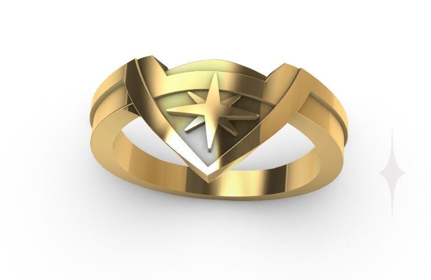 Ring Engagment Wonder Woman 3D print model 3D print model_1