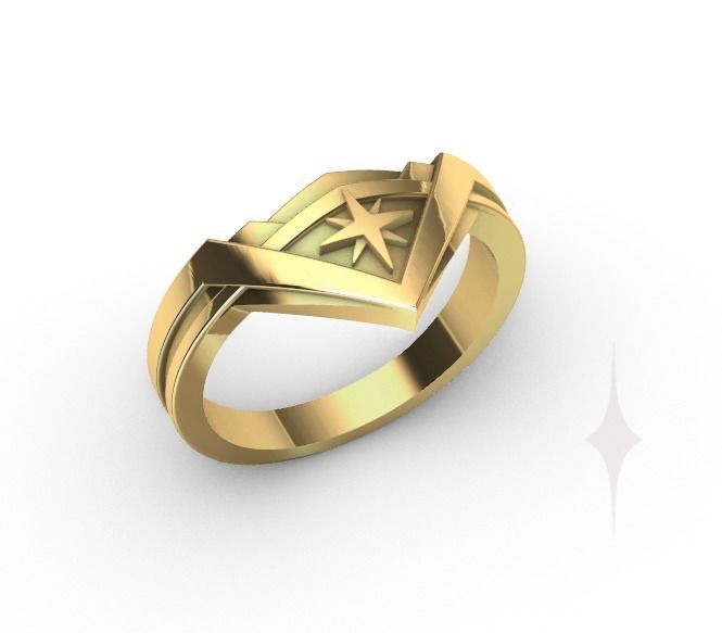 Ring Engagment Wonder Woman 3D print model 3D print model_6