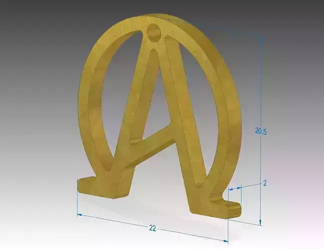 Alpha Omega 3D print model