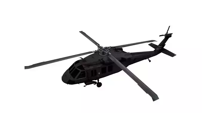 Lowpoly Sikorsky UH-60 Black Hawk