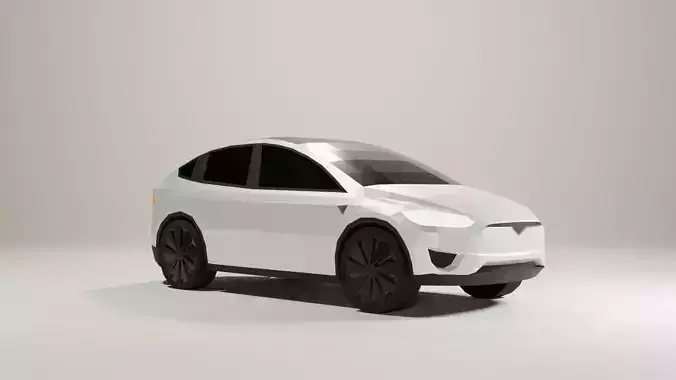 Low Poly Tesla Model X