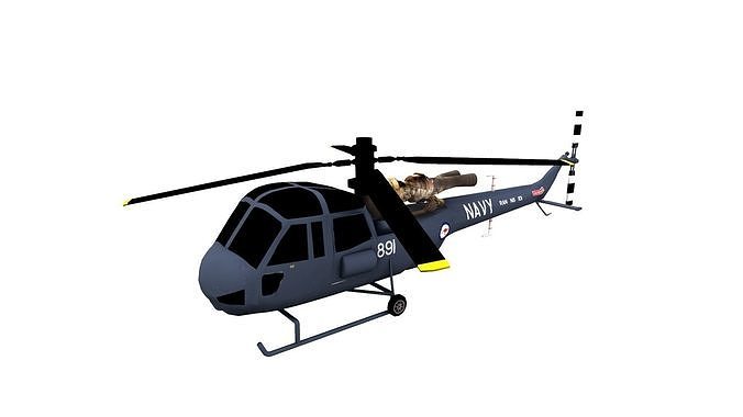 Lowpoly Westland Scout Low-poly 3D model