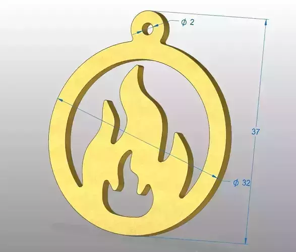 flame pendant