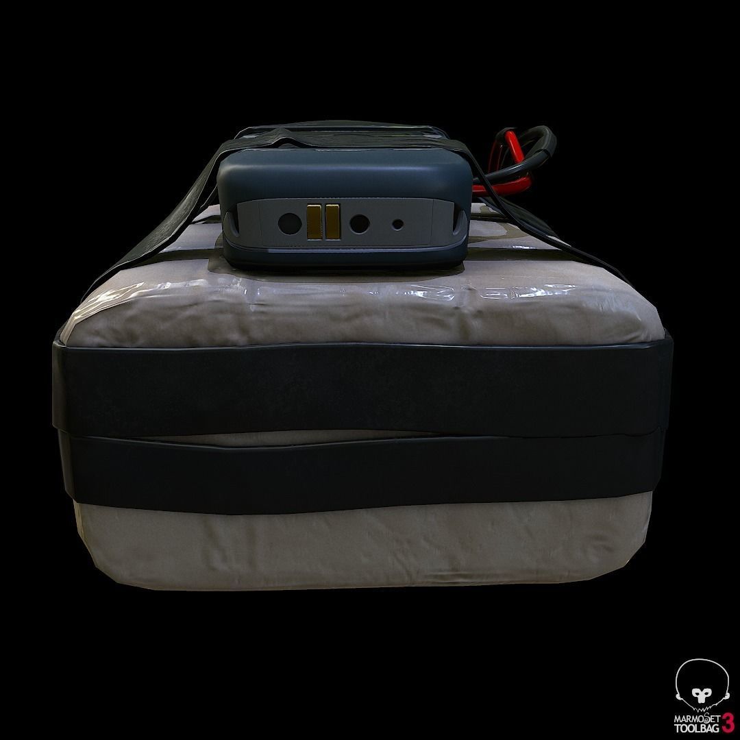 improvised explosive device with cellphone detonator  Low-poly 3D model_8