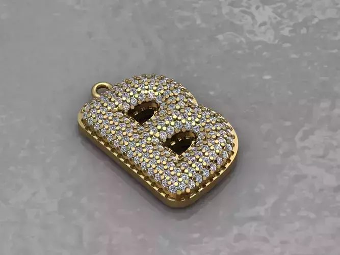PENDANT LETTER B