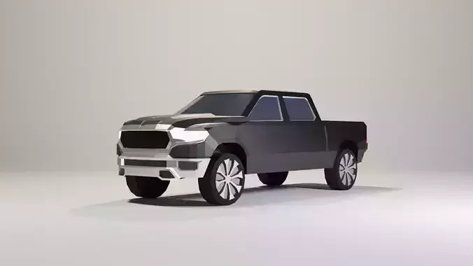 Low Poly Ram Pickup Truck
