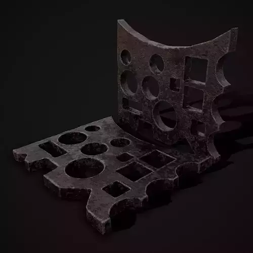 Medieval Blacksmith Swage Block Free low-poly 3D model