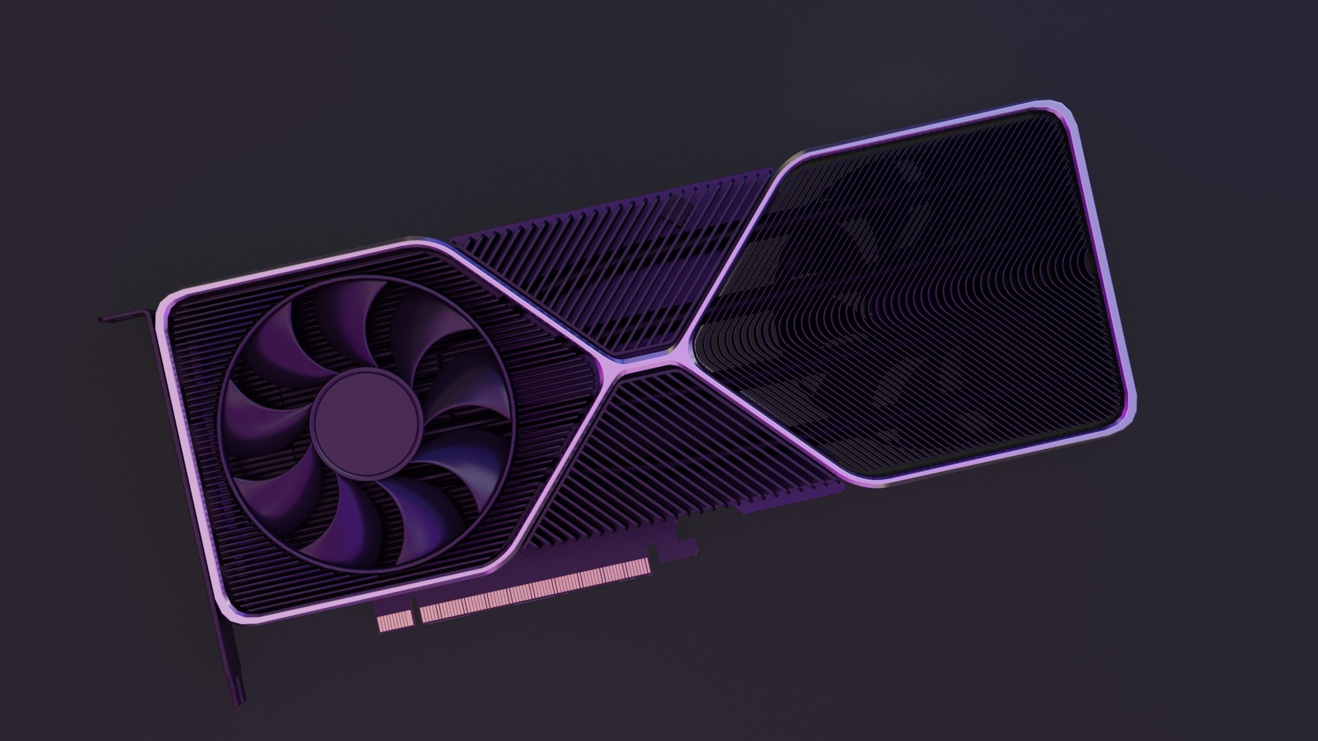 GeForce RTX 3080 Graphics Card 3D model_6