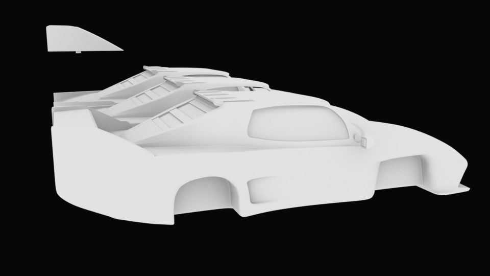 Chevrolet car with separated parts STL for 3D printing 3D print model_4