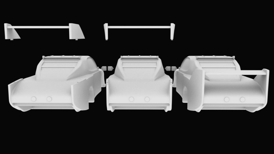 Chevrolet car with separated parts STL for 3D printing 3D print model_3