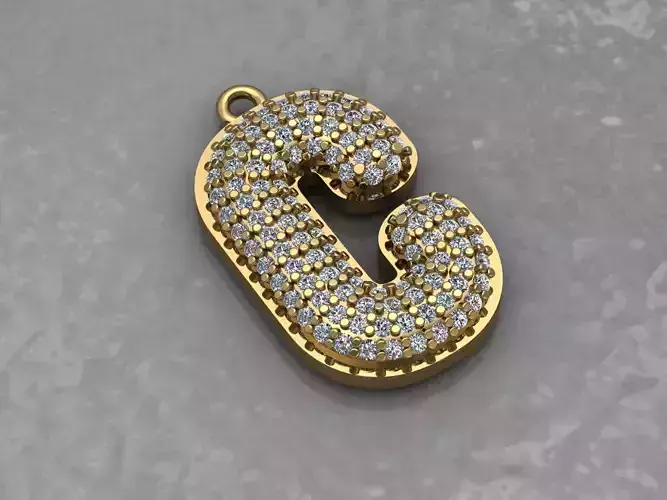 PENDANT LETTER C