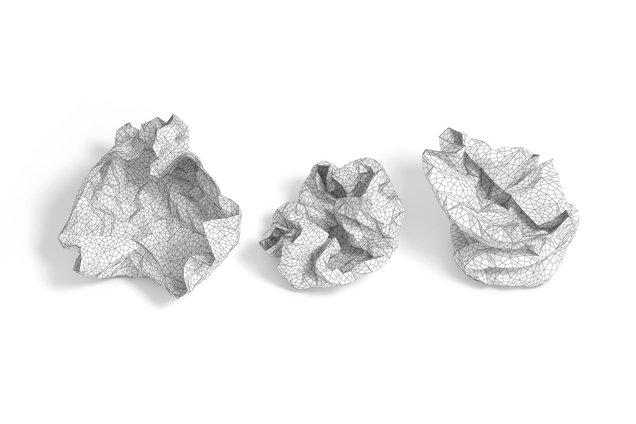 crumpled paper 3D model_6