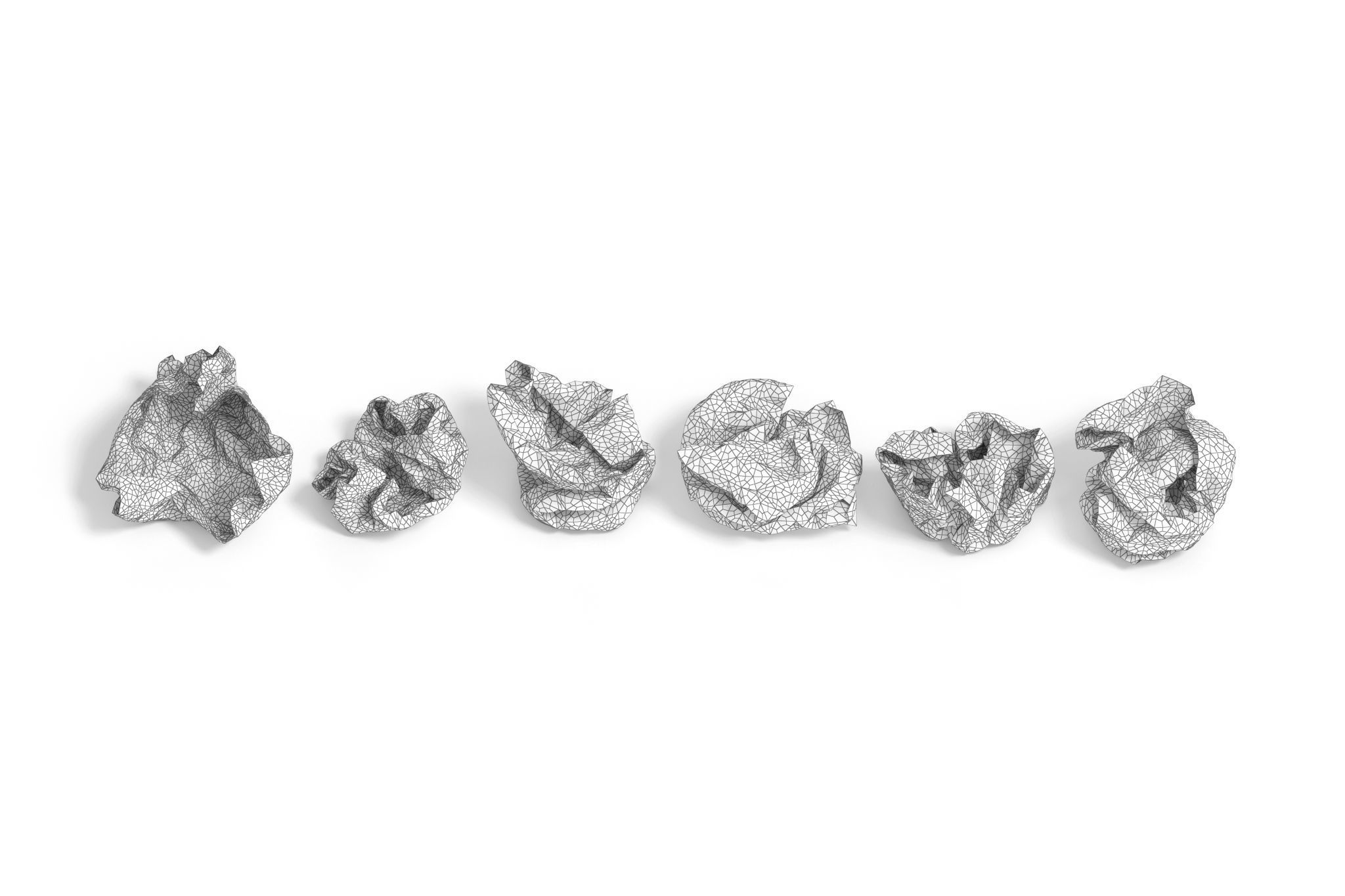 crumpled paper 3D model_5