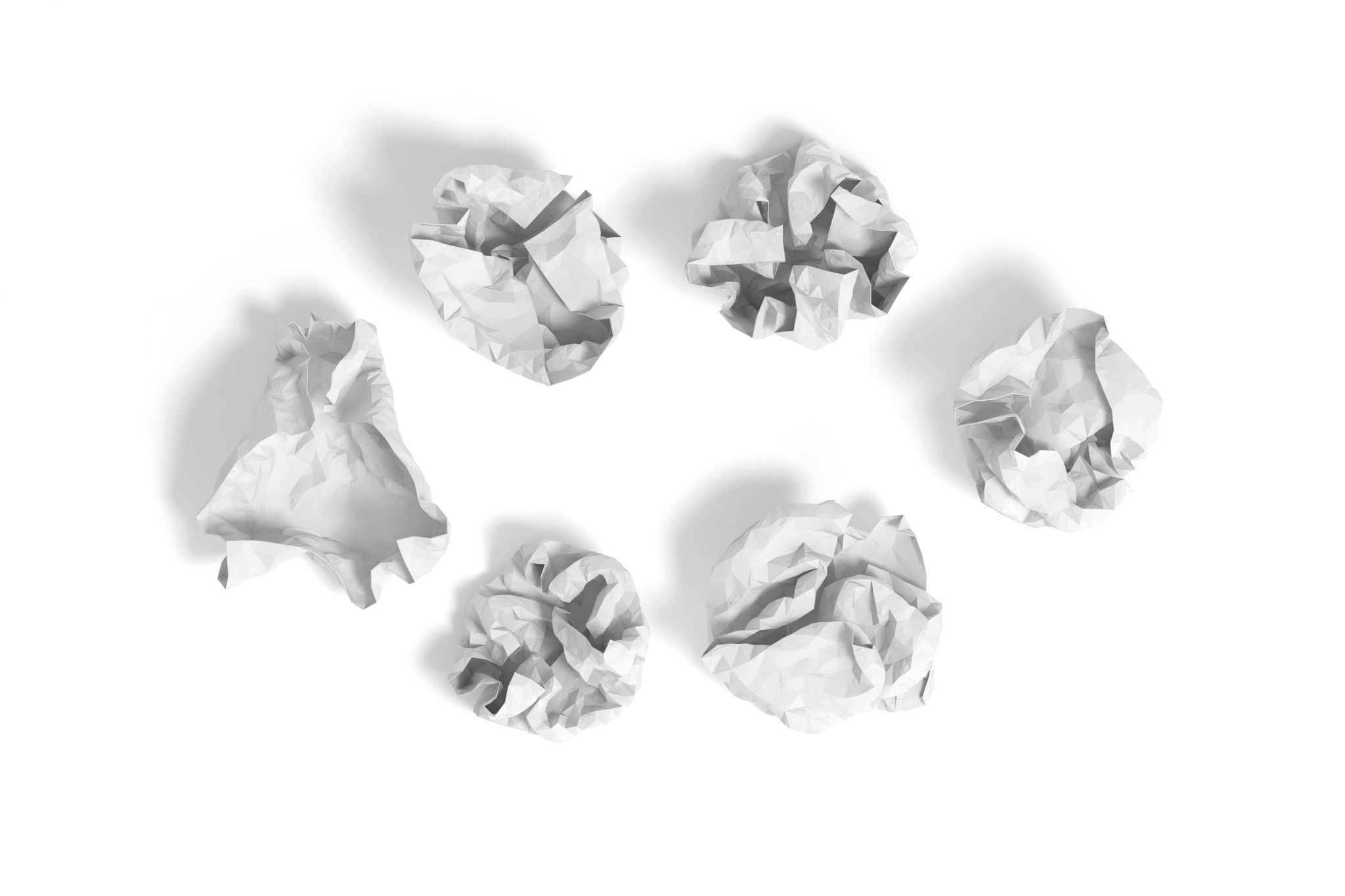 crumpled paper 3D model_1