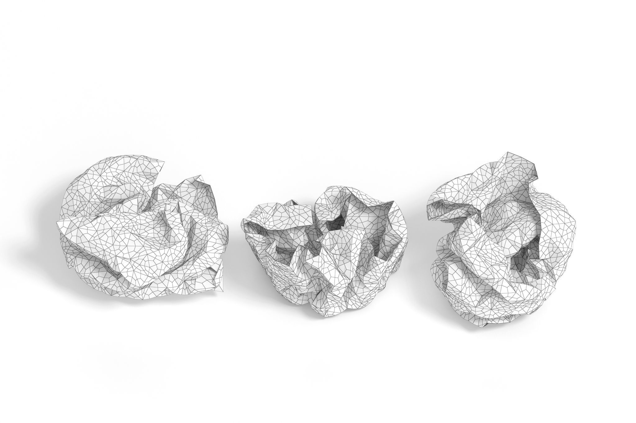 crumpled paper 3D model_7
