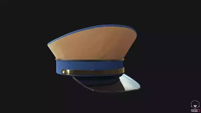 Officer Helmet Blue PBR
