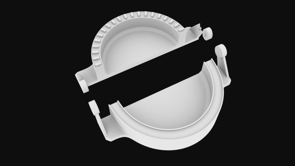 Mold for snacks whit socket stl for 3D printing 3D print model_3