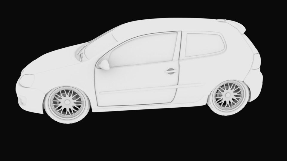 Golf car with separated parts stl for 3D printing 3D print model_2