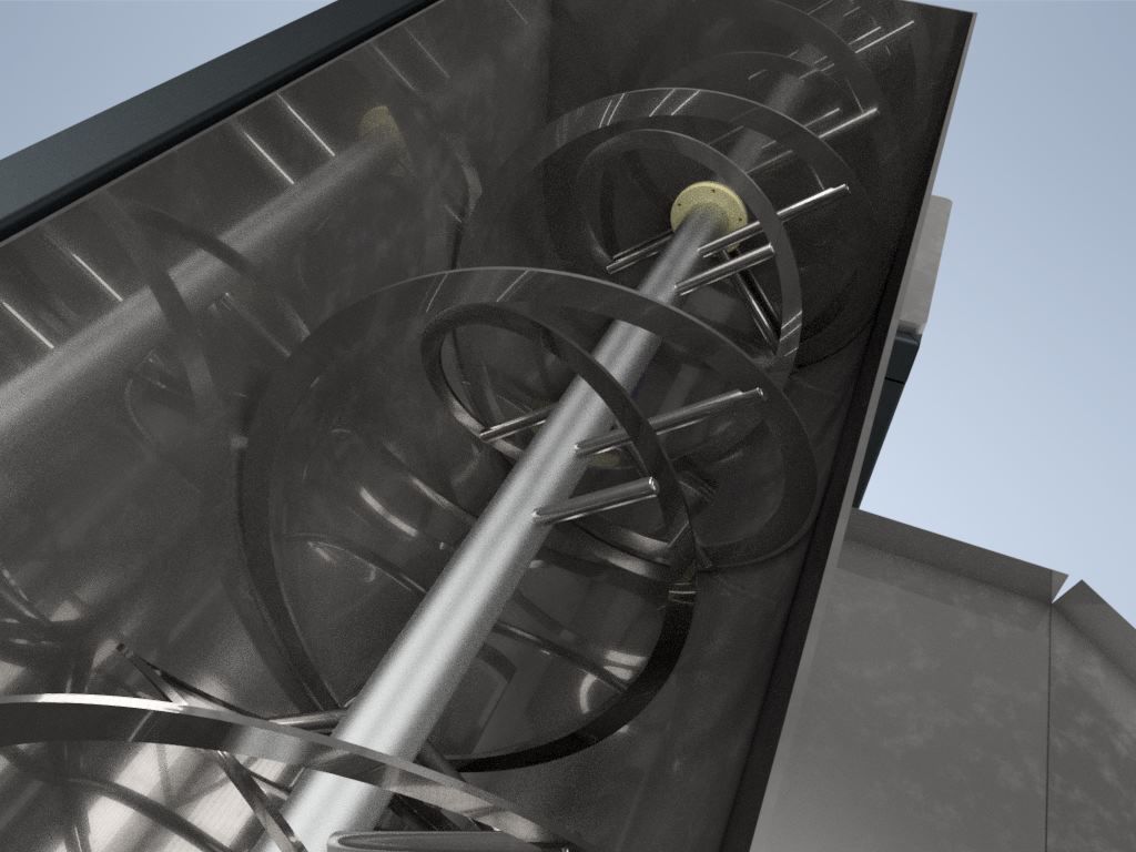 RIBBON MIXER MACHINE 3D model CGTrader