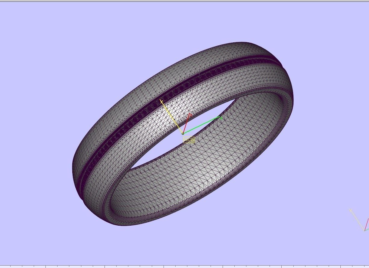 Wedding Set Band Ring For Men 3D Model STL File-CC107 3D print model_31