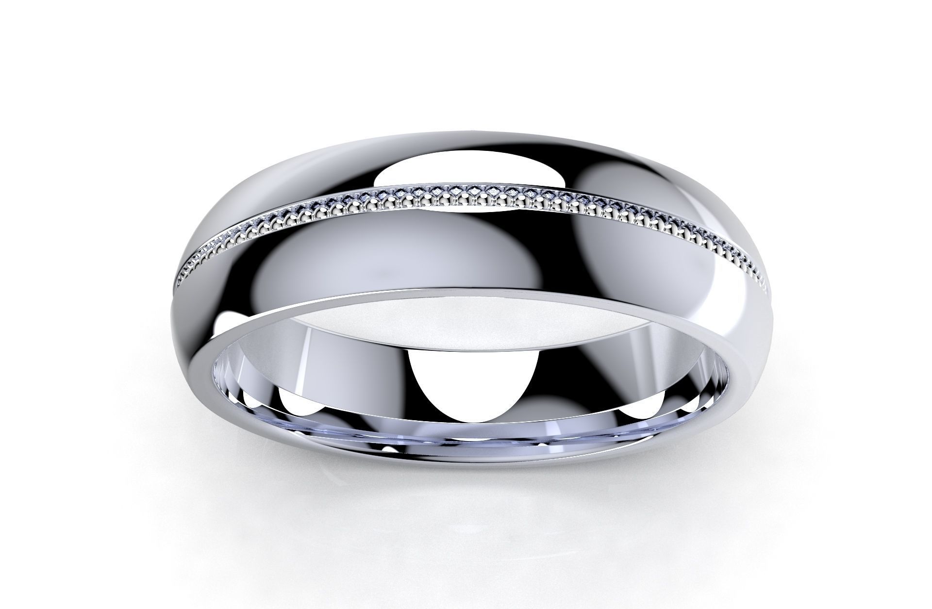 Wedding Set Band Ring For Men 3D Model STL File-CC107 3D print model_2