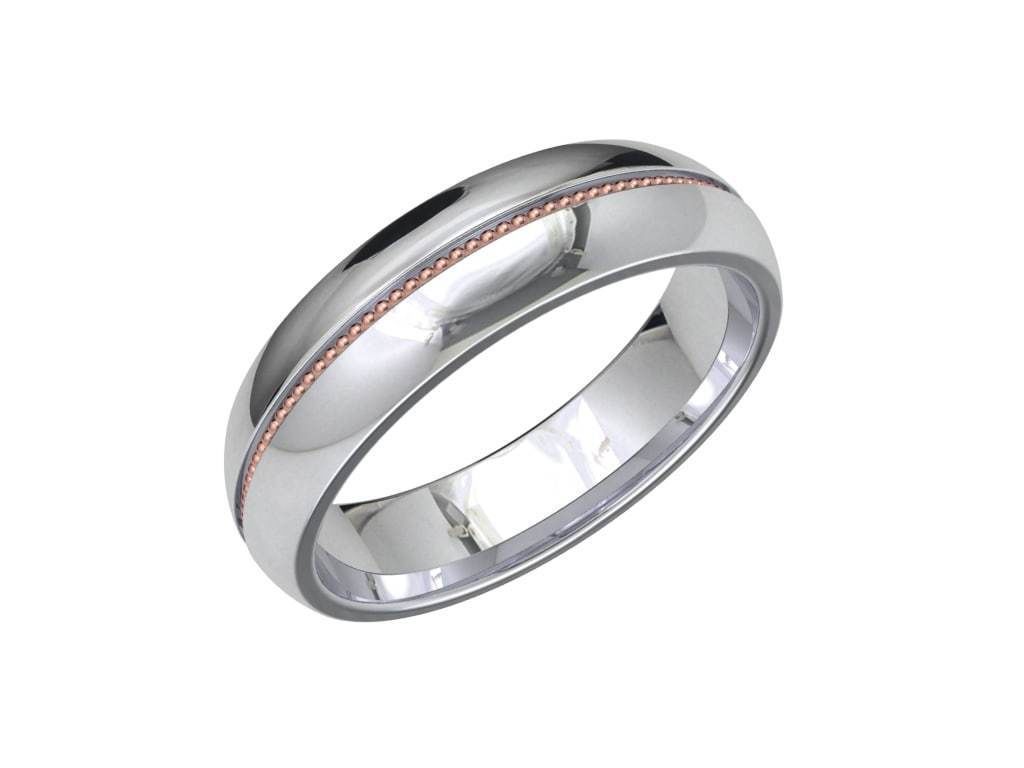 Wedding Set Band Ring For Men 3D Model STL File-CC107 3D print model_13