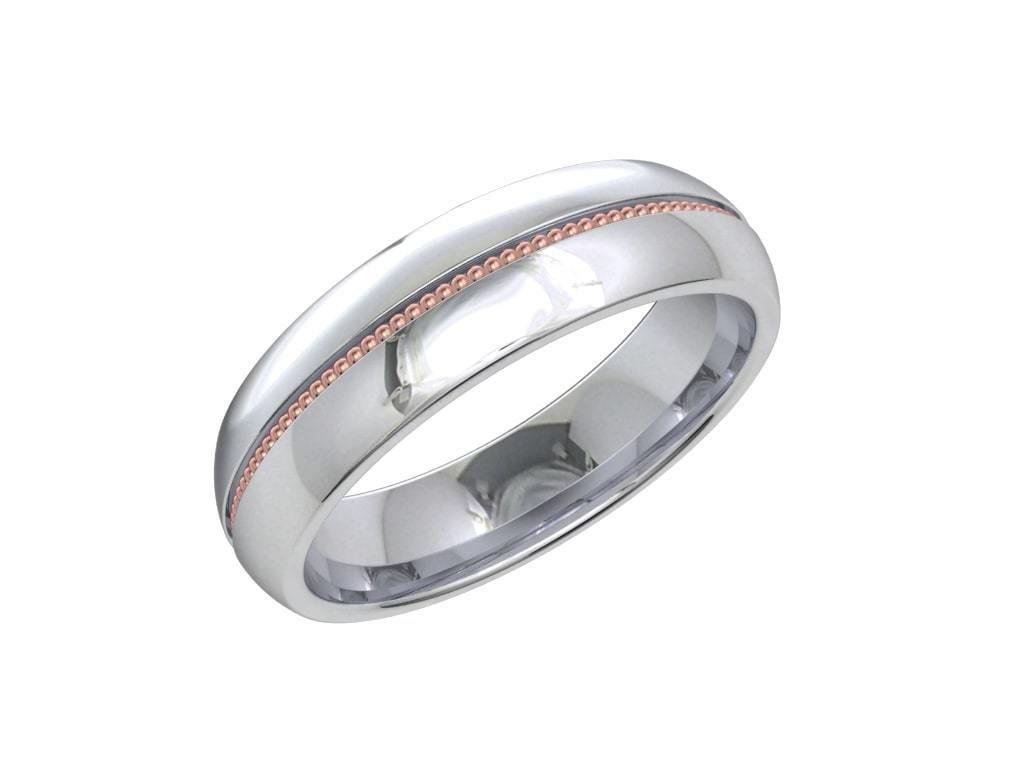 Wedding Set Band Ring For Men 3D Model STL File-CC107 3D print model_26