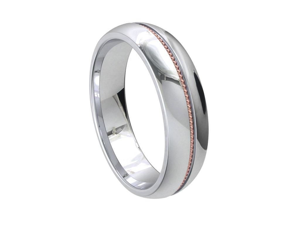 Wedding Set Band Ring For Men 3D Model STL File-CC107 3D print model_17