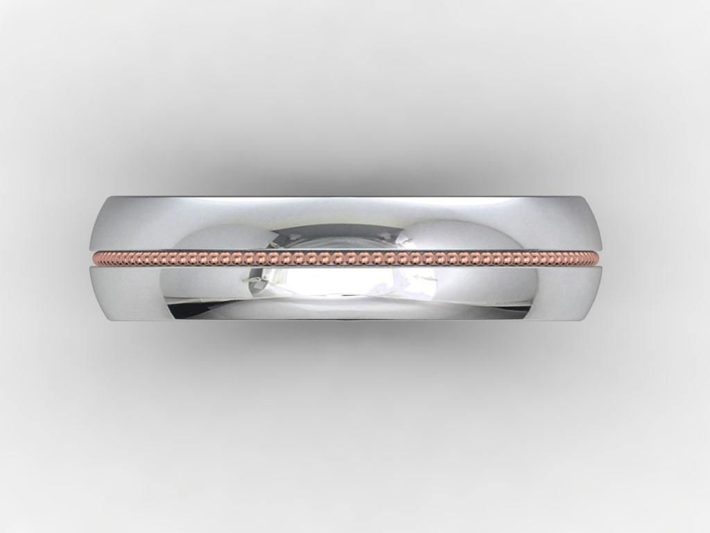 Wedding Set Band Ring For Men 3D Model STL File-CC107 3D print model_10