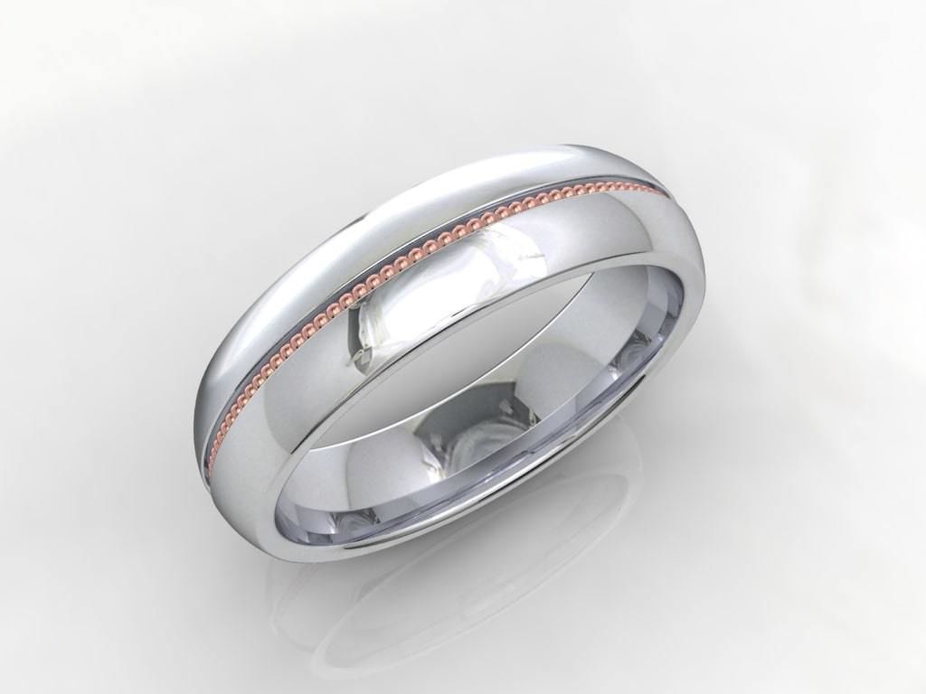 Wedding Set Band Ring For Men 3D Model STL File-CC107 3D print model_25