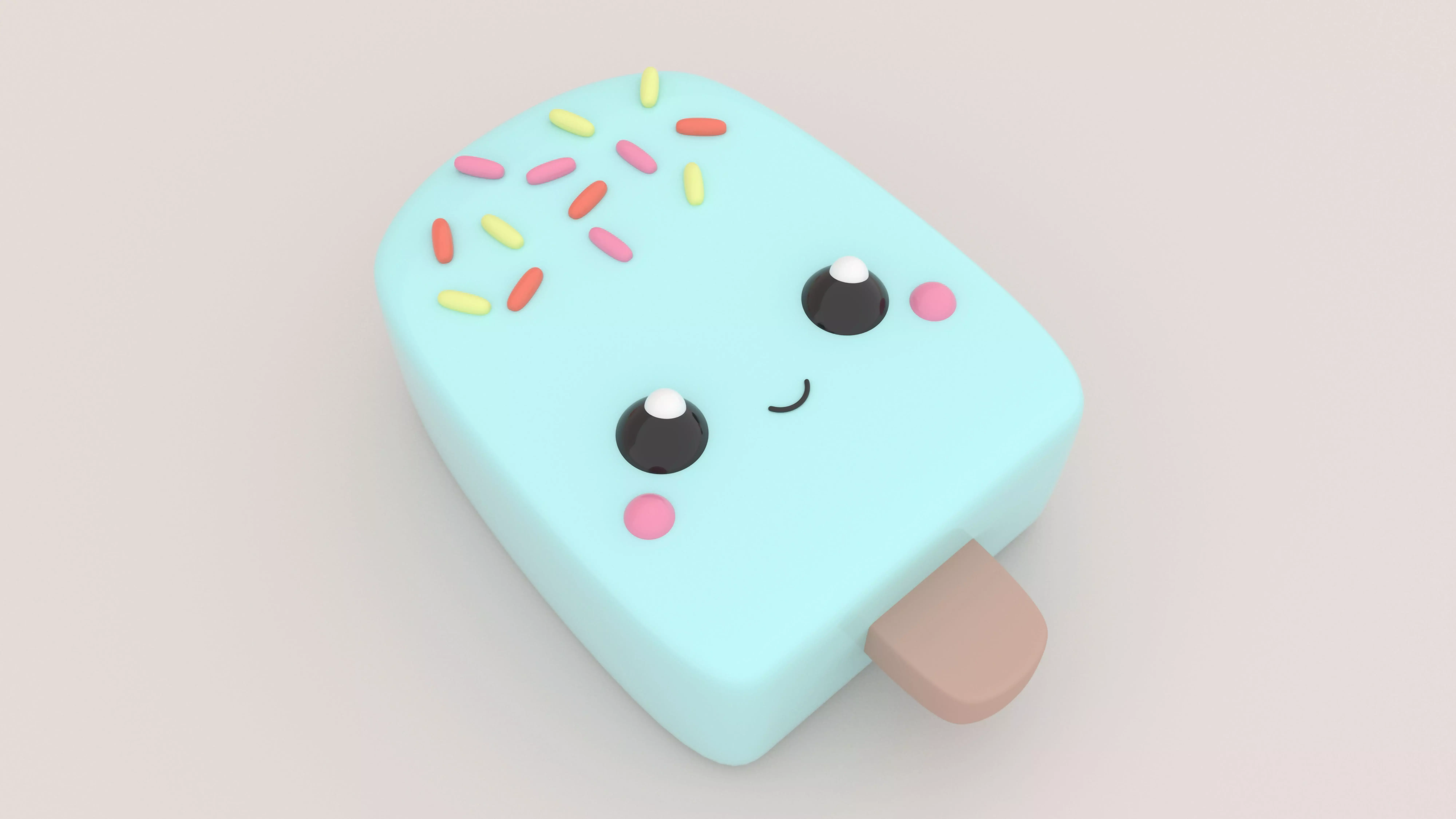 Cute Popsicle - 3D Print Model 3D print model