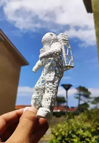 spaceman voronoi 3D print model