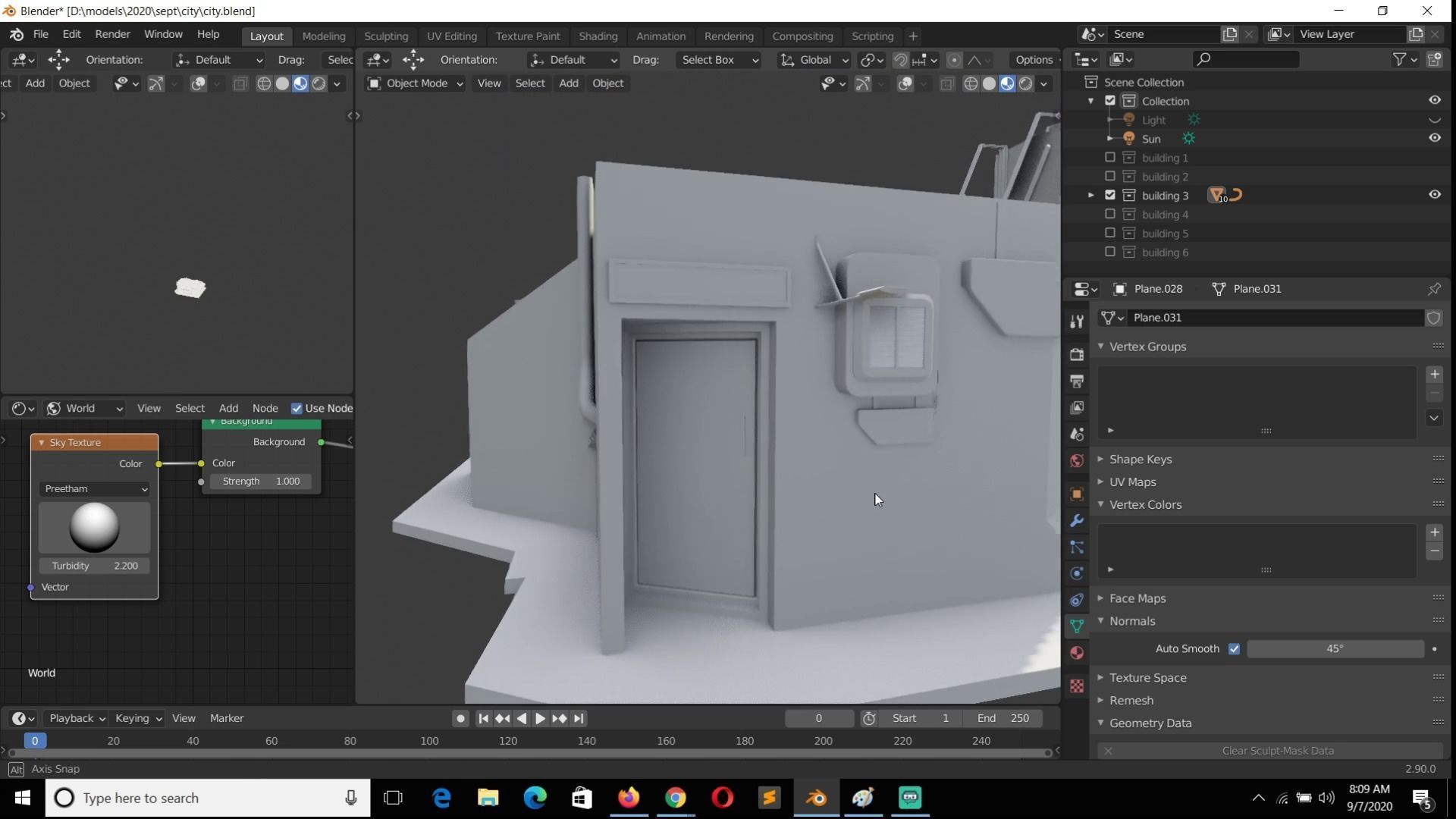 futuristic buildings  3D model_18