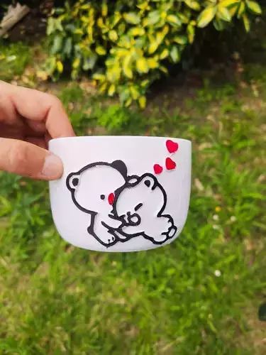 pot bear and emoji  3D print model