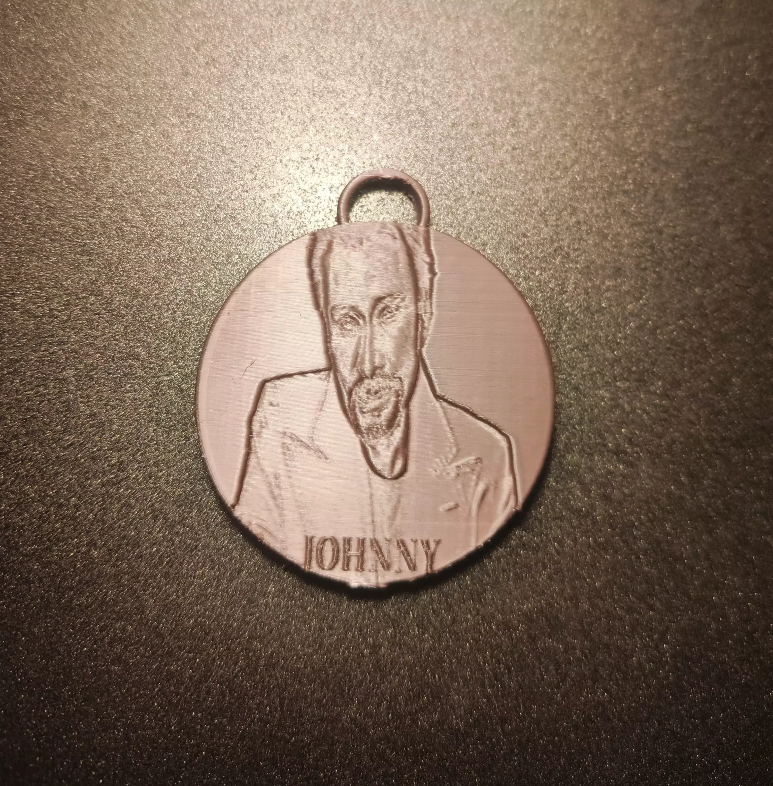 Porte clef johnny hallyday 3D print model