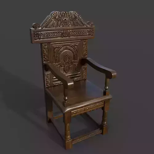 carving wood chair 