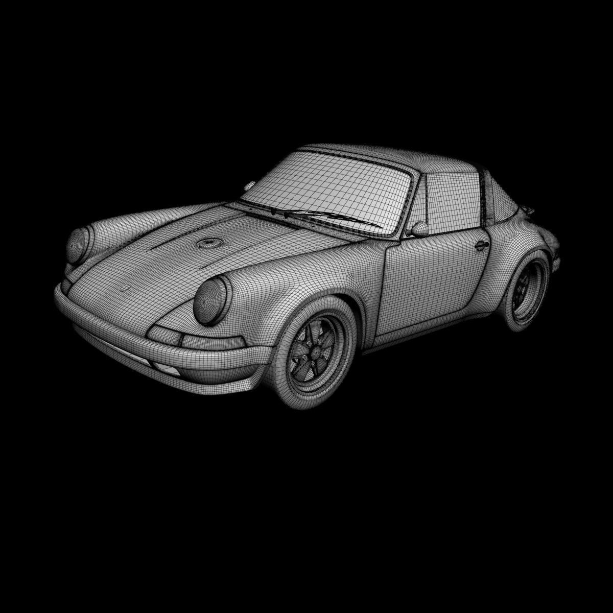 Singer Porsche 911 Targa 3D model_15