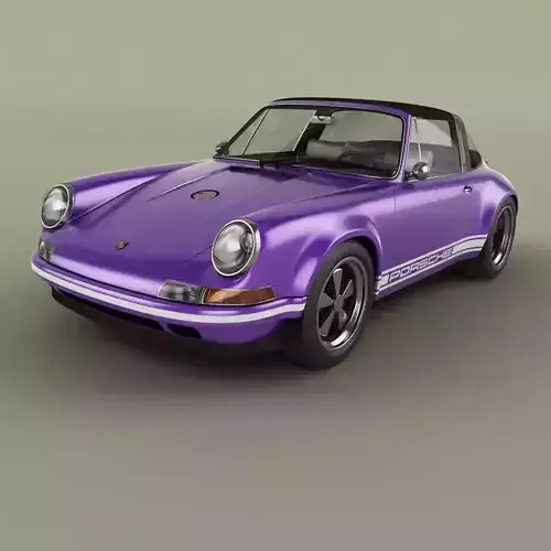 Singer Porsche 911 Targa 3D model